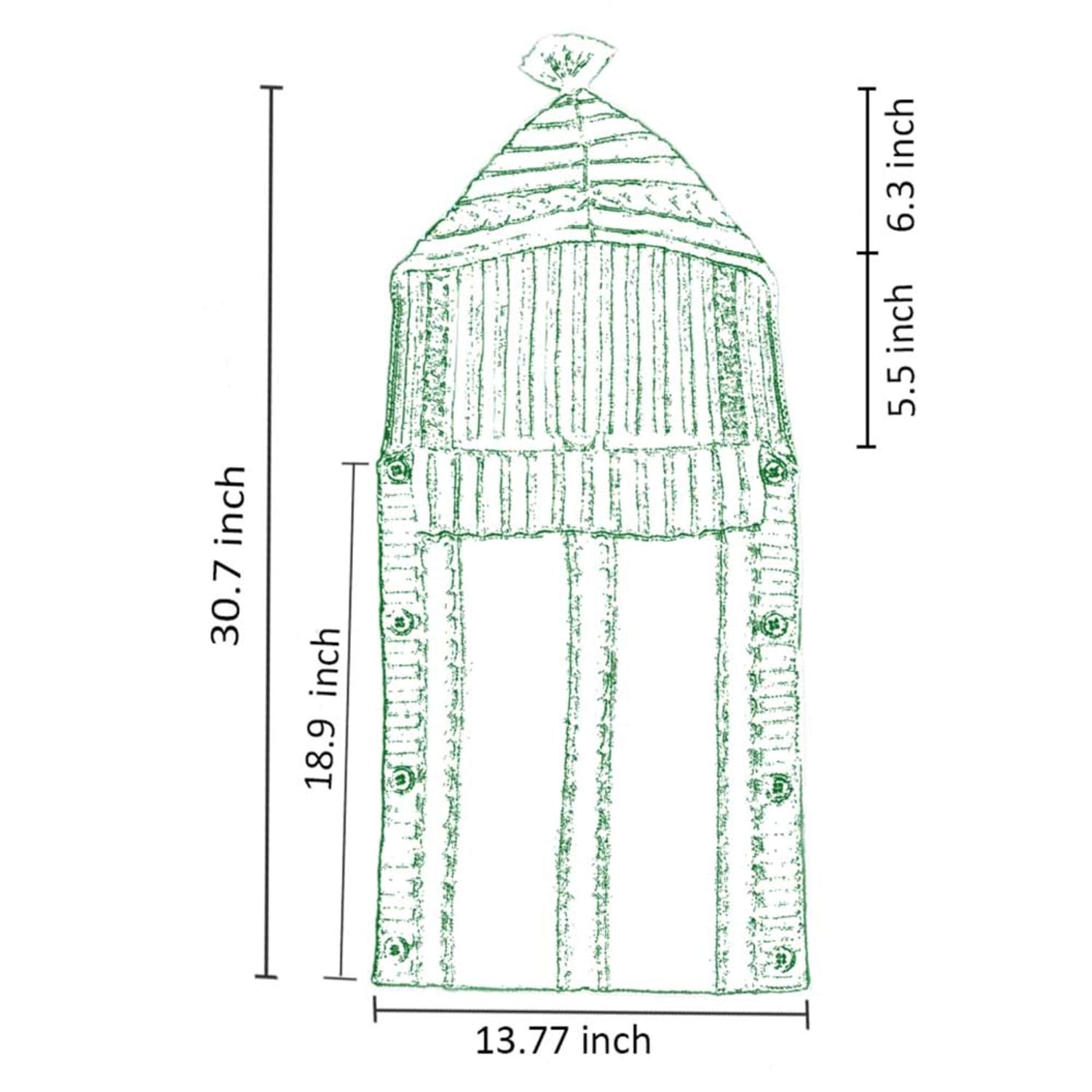 XMWEALTHY Newborn Baby Wrap Swaddle Blanket Knit Sleeping Bag Receiving Blankets Stroller Wrap for Baby(Beige) (0-6 Month) - Image 5